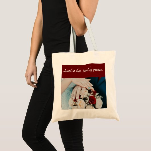 Bruiloftsgeschenk Canvas tas (Voorkant (product))