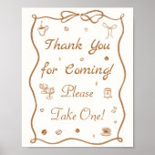 Bruiloftsgeschenk 'Liefde is aan het brouwen' koff Poster (Voorkant)