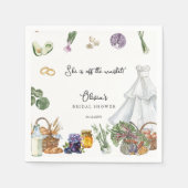 Bruiloftsgeschenk voor de bruid van een boer buite servet (Voorkant)