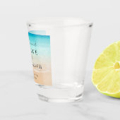 Bruiloftsgeschenk voor het strand shot glas (Rechts)