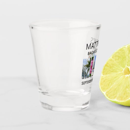 Bruiloftsgeschenk voor vrijgezellenfeest in Miami  Shot Glas (Links)