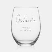 Bruiloftsgeschenken Beste Man Wijnglas Zonder Voet (Voorkant)