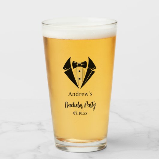 Bruiloftsglas voor vrijgezellenfeest glas (Voorkant gevuld)