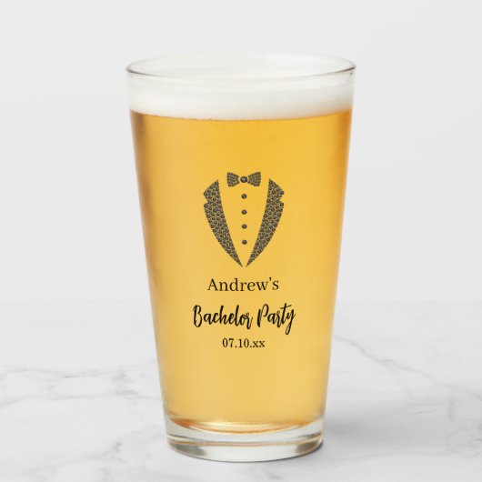 Bruiloftsglas voor vrijgezellenfeest glas (Voorkant gevuld)