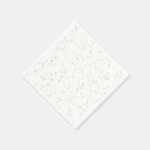 Bruiloftsgoud glitterpapier servet (Hoek)