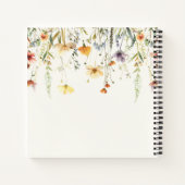 Bruiloftsguestbook notitieboek met rustieke wilde (Achterkant)