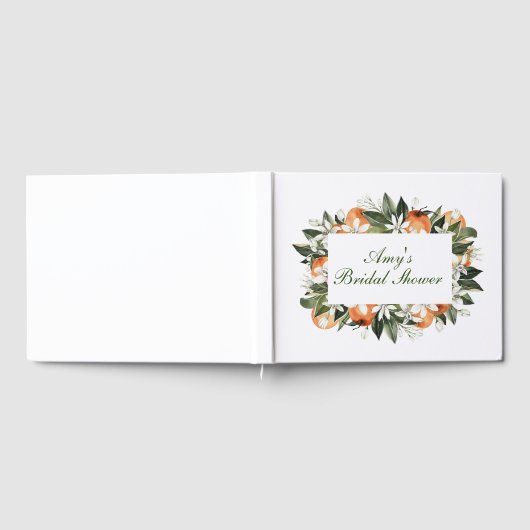 Bruiloftsguestbook 'Orange Main Squeeze' Gastenboek (Volledig)