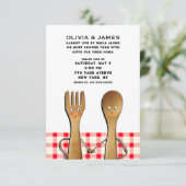 Bruiloftsinvitatie voor koppels kaart (Staand voorkant)