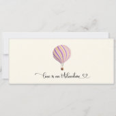 Bruiloftsinvitaties, Luchtballon Uitnodiging (Achterkant)