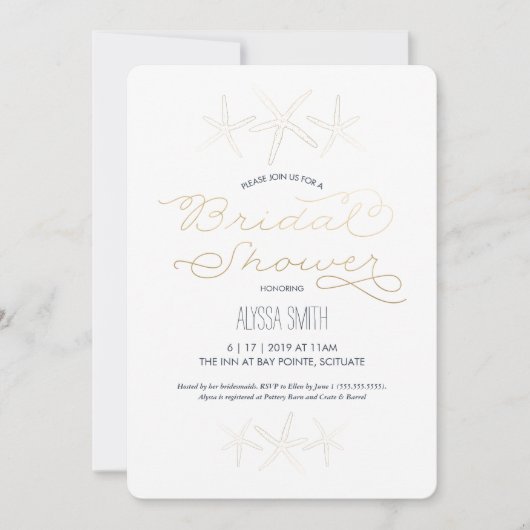 Bruiloftsinvitaties voor een strandbruiloft - Zees Kaart (Voorkant)