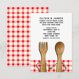 Bruiloftsinvitaties voor koppels kaart