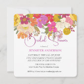 Bruiloftsinvitation voor een bloemige zomertuin save the date (Voorkant)