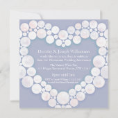 Bruiloftsjubileum maansteen 3 jaar feest kaart (Achterkant)