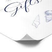 Bruiloftskaarten en -cadeaus voor de scheepvaart k poster (Hoek)