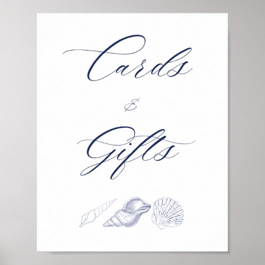 Bruiloftskaarten en -cadeaus voor de scheepvaart k poster (Voorkant)