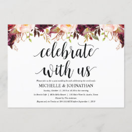 Bruiloftskaarten na de bruiloft in rustieke Bourgo Kaart