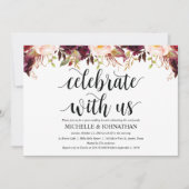 Bruiloftskaarten na de bruiloft in rustieke Bourgo Kaart (Voorkant)