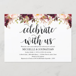 Bruiloftskaarten na de bruiloft in rustieke Bourgo Kaart