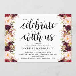 Bruiloftskaarten na de bruiloft in rustieke Bourgo Kaart