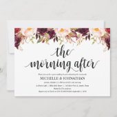 Bruiloftskaarten na de bruiloft in rustieke Bourgo Kaart (Voorkant)