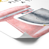 Bruiloftskraam Bruidsfeest Liefde Is Zoet Poster (Hoek)