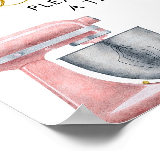 Bruiloftskraam Bruidsfeest Liefde Is Zoet Poster (Hoek)