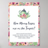 Bruiloftskussen in het theepotspel poster (Voorkant)