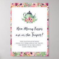 Bruiloftskussen in het theepotspel