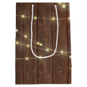 Bruiloftslichten op hout met namen medium cadeauzakje (Achterkant)