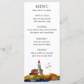 Bruiloftsmenu 'By The Sea' Menu (Voorkant)