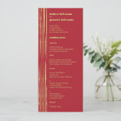 Bruiloftsmenu Chili Citroen Menu (Staand voorkant)