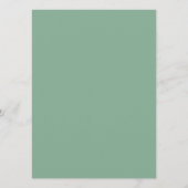 Bruiloftsmenu Country Garden Groenery Menu (Achterkant)