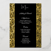 Bruiloftsmenu kaart folie (Voorkant)