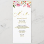 Bruiloftsmenu 'Liefde in Bloei' Menu (Voorkant)