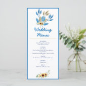 Bruiloftsmenu Menu (Staand voorkant)