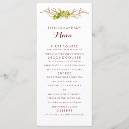 Bruiloftsmenu met Rustieke Geweien & Wilde Bloemen Menu