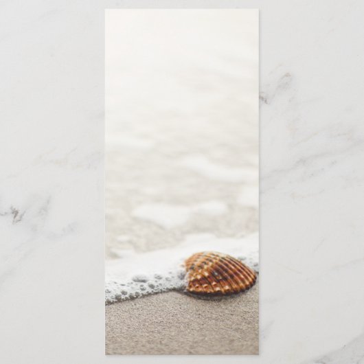 Bruiloftsmenu Strandgolven Menu (Achterkant)