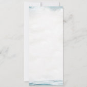 Bruiloftsmenu voor een zeemanshuwelijk kaart (Achterkant)