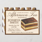 Bruiloftsontbijt met Opera Cake-thema Kaart (Voorkant / Achterkant)