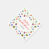 Bruiloftsontbijt met zomergroenten en -fruit servet (Hoek)