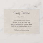 Bruiloftsontvangstkaart Strand Dollar Beach Malibu Informatiekaartje (Achterkant)