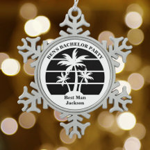 Bruiloftspalmboom vrijgezellenfeest bruidsjonkers