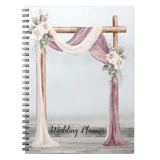 Bruiloftsplanner Beach Arbor Notitieboek (Voorkant)