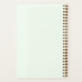 Bruiloftsplanner met mooie turquoise rozen notitieboek (Achterkant)
