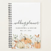 Bruiloftsplanner voor een rustige herfsthuwelijk planner (Voorkant)