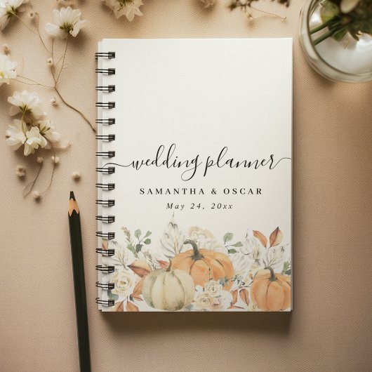 Bruiloftsplanner voor een rustige herfsthuwelijk planner