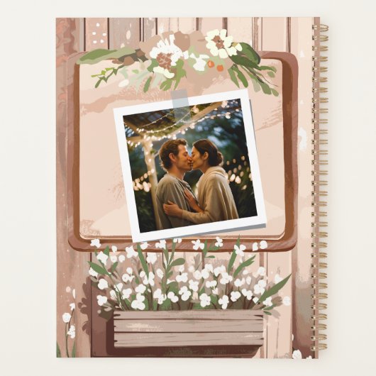 Bruiloftsplanner voor rustieke schuur | Foto- en n Planner (Achterkant)