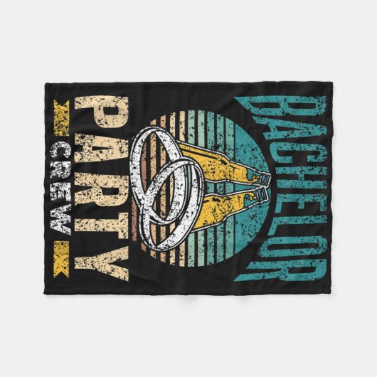 Bruiloftsploeg Bruidegom Bruid Team Fleece Deken (Voorkant (Horizontaal))