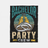 Bruiloftsploeg Bruidegom Bruid Team  Fleece Deken (Voorkant)