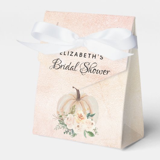 Bruiloftspompfeestroom room goudroze bedankdoosjes (Voorkant Zijde)